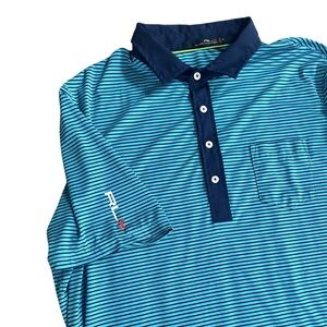 Men’s RLX Ralph Lauren‎ Striped Golf Polo size XL